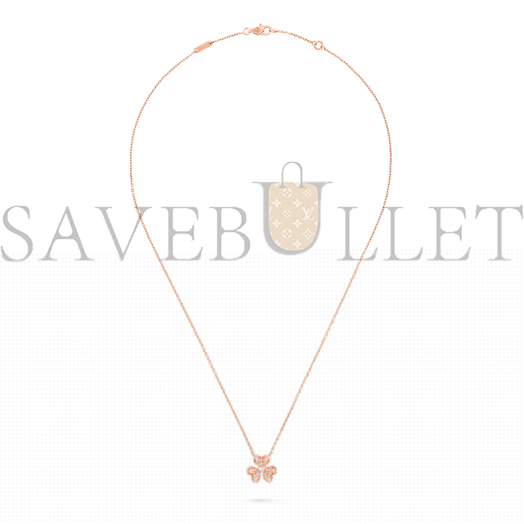 v*n cl*f arpels frivole pendant, mini model - rose gold, Di*m*nd  vcarp7ri00